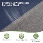 ALPHA CAMP Portable Hammock Bed with Stand, Foldable Lounge Camping Bed for Patio, Backyard, Garden, Poolside, Beach, Lawn, Porch Include Pillow, Storage Net, Side Pocket with Cup Holder