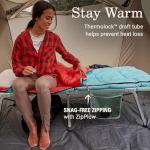 Coleman Flatlands 30/40/50°F Adult Sleeping Bag, Made from 100% Recycled Material, Big & Tall Options, Cool-Weather Sleeping Bag