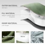 BISINNA Mummy Sleeping Bag for Adults 14-41℉ Cold Weather 3-4 Season Camping Sleeping Bags with Compression Sack for Backpacking Hiking Traveling (Green)