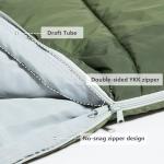 BISINNA Mummy Sleeping Bag for Adults 14-41℉ Cold Weather 3-4 Season Camping Sleeping Bags with Compression Sack for Backpacking Hiking Traveling (Green)