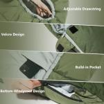 BISINNA Mummy Sleeping Bag for Adults 14-41℉ Cold Weather 3-4 Season Camping Sleeping Bags with Compression Sack for Backpacking Hiking Traveling (Green)