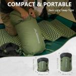 BISINNA Mummy Sleeping Bag for Adults 14-41℉ Cold Weather 3-4 Season Camping Sleeping Bags with Compression Sack for Backpacking Hiking Traveling (Green)