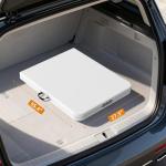 Lakhow Folding Table 6ft Plastic Table Indoor & Outdoor for Picnic, Camping,BBQ and Party, with Powder Coated Steel Legs and Built in Carry Handle, White