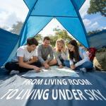 CAMEL CROWN 3/6 Person Camping Tent, Waterproof Windproof Easy Setup, Silver-Coated Fabric with UPF Sun Protection,Portable Family Tent with 2 Mesh Windows & 2 Doors for Outdoor Hiking