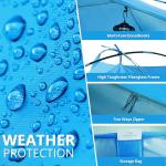 CAMEL CROWN 3/6 Person Camping Tent, Waterproof Windproof Easy Setup, Silver-Coated Fabric with UPF Sun Protection,Portable Family Tent with 2 Mesh Windows & 2 Doors for Outdoor Hiking