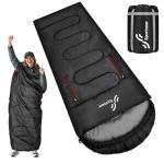 Sportneer Sleeping Bag - Wearable for Adults & Kids with Arm Zipper Holes in Cold & Warm Weather, Waterproof Portable Sleeping Bag for Camping, Hiking, Backpacking, Outdoor Travel