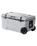 VEVOR Portable Cooler, 74 QT Wheeled Cooler with Ice Retention, Heavy-Duty Handles and Cup Holder, Lightweight Rigid Material, Suitable for Family Picnics and Long Trips