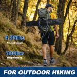 WEIDIORME 2 Pack Lightweight Camping Chairs, 300LBS Heavy-Duty Portable Folding Chairs with Carry Bag, Compact Design for Camping, Beach, Picnics, and Outdoor Event