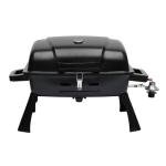 BrandMan Portable Propane Gas Grill, 1-Burner Tabletop Compact BBQ Grill with Folding Legs and Lockable Lid for Camping, Tailgating & Outdoor Cooking, Hassle-Free Setup