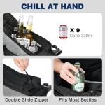 apollo walker Oversized Camping Chair - Extra Wide Heavy Duty 500lbs Camping Chairs for Adults with Cup Holder & Cooler Bag, Folding Lawn Chair for Outdoor, Beach, Park