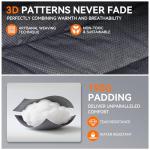 Huskfirm Heated Double Camping Chair, Heated Camping Chair with 3 Adjustable Temperatures and 4 Heating Zones,Portable Heated Chairs Outdoor Sports Support 650lbs（Battery Not Included）