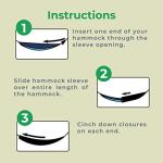 Wise Owl Outfitters Hammock Sleeve - Snakeskin Defender Camping Hammock Cover for Rain - Universal, Waterproof Protection for Rain Fly, Tarps and Camping Gear