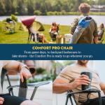 GCI Outdoor Comfort Pro Chair, Heathered Pewter Gray