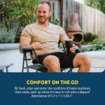 GCI Outdoor Comfort Pro Chair, Heathered Pewter Gray