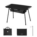 Naturehike Tactical Camping Table with Adjustable Height, Collapsible Table Lightweight with Carry Bag for Camping, Travel expeditions, Hiking, Picnics, BBQs & Beach Trips