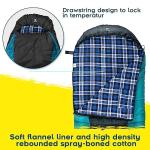 Bessport Sleeping Bag Winter | Flannel Lined 18℉ - 32℉ Extreme 3-4 Season Warm & Cool Weather Adult Sleeping Bags Large | Lightweight, Waterproof for Camping, Backpacking, Hiking