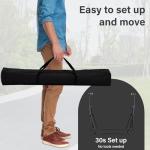 OVASTLKUY 2 in 1 Hammock with Stand, Outdoor Hammock Swing Chair with Portable Heavy Duty Stand, Multi-Functional Hammock Stand 480 lbs Weight Capacit-Black