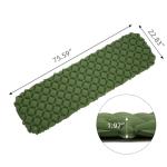 Ultralight Waterproof Inflatable Sleeping Pad with Storage Bag – 75.6”L×22.8”W×1.98”Th Single Air Mattress for Camping/Backpacking/Hiking/Traveling (Green, Single)