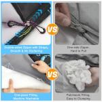 FIOBEE Kids Sleeping Bag for Girls Boys 3 Season Warm & Cool Weather 41-60.8℉ Camping Sleeping Bags with Backpacking Bag for Traveling Hiking Indoor Outdoor Camping Essentials Gear, Black Space