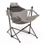 TIMBER RIDGE Hammock Camping Chair with Adjustable Backrest, Heavy Duty Folding Hammock Chair Supports 300lbs, Portable Hammock Chair for Camping, Travelling and Patio, Tan