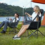 TIMBER RIDGE Hammock Camping Chair with Adjustable Backrest, Heavy Duty Folding Hammock Chair Supports 300lbs, Portable Hammock Chair for Camping, Travelling and Patio, Tan