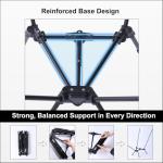 Wildhiker Portable Compact Folding Camping Chairs – Lightweight High Back with Pillow, Deep Recline, ArmPads, Side Pockets-for Motorcycle, RV, Backpacking, Travel, Festival – Black