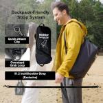 Wildhiker Portable Compact Folding Camping Chairs – Lightweight High Back with Pillow, Deep Recline, ArmPads, Side Pockets-for Motorcycle, RV, Backpacking, Travel, Festival – Black