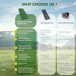 HiiPeak Memory Sleeping Pad, Compact Ultra-Thick Foam Sleeping Mats with Pillow for Camping, Easy Inflate&Deflate,9.5 R-Value Insulated Camping Mattress Pad for Car Travel Tent