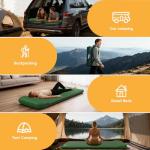 HiiPeak Memory Sleeping Pad, Compact Ultra-Thick Foam Sleeping Mats with Pillow for Camping, Easy Inflate&Deflate,9.5 R-Value Insulated Camping Mattress Pad for Car Travel Tent