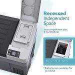 EUHOMY 12 Volt Refrigerator, 32QT(30L) Electric Cooler, Car Fridge APP Control, Car Refrigerator 12/24V DC 100-240V AC, Portable Freezer Usable Battery for Camping, Travel, Truck, Outdoor