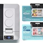 EUHOMY 12 Volt Refrigerator, 32QT(30L) Electric Cooler, Car Fridge APP Control, Car Refrigerator 12/24V DC 100-240V AC, Portable Freezer Usable Battery for Camping, Travel, Truck, Outdoor