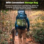 Crosship Camping Hammock with Mosquito Net, Underquilt & Rain Fly Tarp – 2 Person Portable Hammock Set for Hiking, Backpacking, Travel, Backyard, Beach – Holds Up to 500lbs (Green)