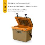 RTIC Ultra-Light 22 Quart Hard Cooler Insulated Portable Ice Chest Box for Drink, Beverage, Beach, Camping, Picnic, Fishing, Boat, Barbecue, 30% Lighter Than Rotomolded Coolers, Trailblazer