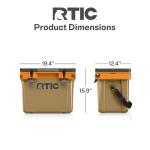 RTIC Ultra-Light 22 Quart Hard Cooler Insulated Portable Ice Chest Box for Drink, Beverage, Beach, Camping, Picnic, Fishing, Boat, Barbecue, 30% Lighter Than Rotomolded Coolers, Trailblazer