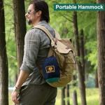 Camping Hammock with Net,Travel Portable Lightweight Hammocks with Tree Straps and Solid D-Shape Carabiners,Parachute Nylon Hammock for Outsides Backpacking Beach Backyard Patio Hiking