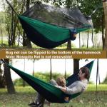 Camping Hammock with Net,Travel Portable Lightweight Hammocks with Tree Straps and Solid D-Shape Carabiners,Parachute Nylon Hammock for Outsides Backpacking Beach Backyard Patio Hiking