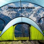 4 Person Easy Pop Up Tent, Automatic Setup, Waterproof, 2 Doors-Instant Family Tents for Camping, Hiking & Traveling, 9.5’X6.6’X52''