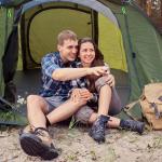 4 Person Easy Pop Up Tent, Automatic Setup, Waterproof, 2 Doors-Instant Family Tents for Camping, Hiking & Traveling, 9.5’X6.6’X52''