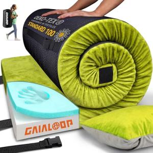 Gaialoop 3 Inch Memory Foam Camping Mattress Pad