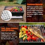 QuliMetal Upgraded 18 Inch Portable Charcoal Grill, Portable Fire Pit - Folding Campfire Grill, Heavy Duty Steel Cooking Grate with Storage Bag for Camping, Outdoor Cooking, Bonfire, Patio, Backyard