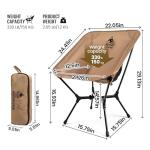 ONETIGRIS OasisFlex Camping Chair,Portable Chair with Carry Bag,Great for Camping,Beach,Picnic,Park,Lawn,Sports and Outdoor Events