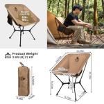 ONETIGRIS OasisFlex Camping Chair,Portable Chair with Carry Bag,Great for Camping,Beach,Picnic,Park,Lawn,Sports and Outdoor Events