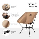 ONETIGRIS OasisFlex Camping Chair,Portable Chair with Carry Bag,Great for Camping,Beach,Picnic,Park,Lawn,Sports and Outdoor Events