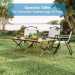 Diaeunrte Folding Camping Table, 48Inch Lightweight Roll-Up Table Aluminum Low Portable Picnic Table with Carrying Bag for Outdoor, Beach, Picnic, Backyards, BBQ and Party Log Color