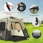 CAMEL CROWN Instant Tents for Camping 2-4 Person Tent Waterproof Easy Setup Sets Up in 60 Seconds Backpacking Tents with Carry Bag for Outdoor Hiking Sandy Brown