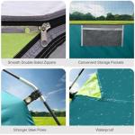 CAMPROS CP 4 Person Tent, Dome Tents for Camping with Rainfly, Waterproof Camping Tent Easy Set Up, Portable Family Tent with Large Mesh Window & Carry Bag for Outdoor Hiking