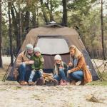 CAMEL CROWN Instant Tents for Camping 2-4 Person Tent Waterproof Easy Setup Sets Up in 60 Seconds Backpacking Tents with Carry Bag for Outdoor Hiking Sandy Brown