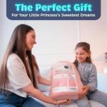 Rainbow & Glowing Stars Sleeping Bag for Kids - Ages 3+ Soft Toddler Girl Sleeping Bag - Kids Blanket (66'' x 33")