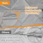 Romswi Double Camping Chair,2 Person Camping Chair Oversized Folding Loveseat,Heavy Duty Camping Couch & Outdoor Sofa with Cup Holders,Supports 650LBS