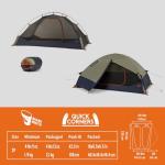 Kelty Late Start 2P Backpacking Tent – Lightweight Two Man Camping Tent Shelter with Quickcorners, Aluminum Poles, Waterproof Poly Fly, Updated for 2024 (2 Person)